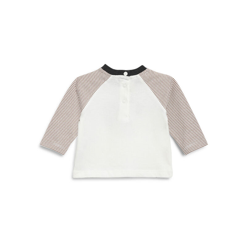 Boys Bronze Striped Long Sleeve T-Shirt image number 1